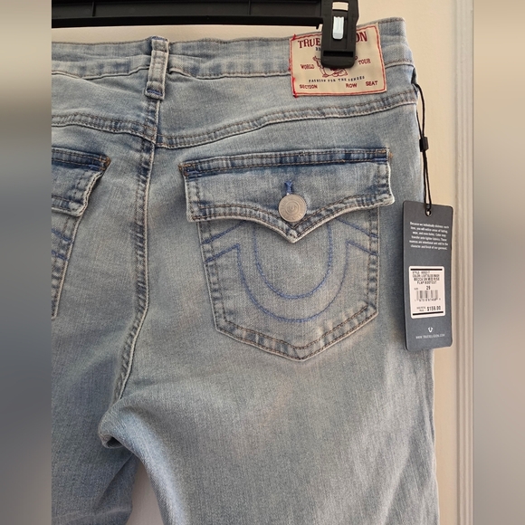 NWT True Religion Becca Mid Rise Bootcut Light Wash Jeans 29